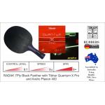 RADAK Black Panther Plus Tibhar Quantum X Pro and Andro Plaxon 400